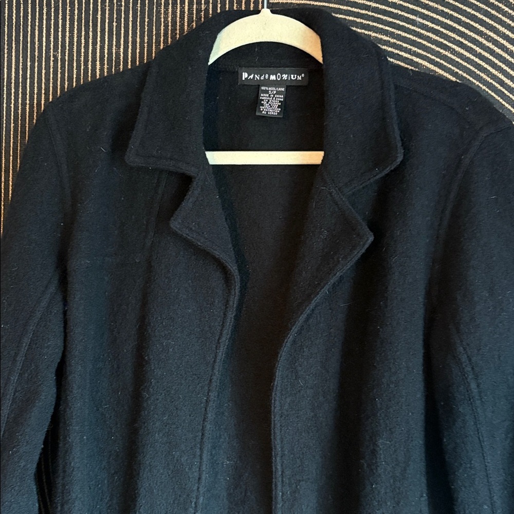 WOOL TRENCH - Women's Open Trench Style Coat - 100% Wool